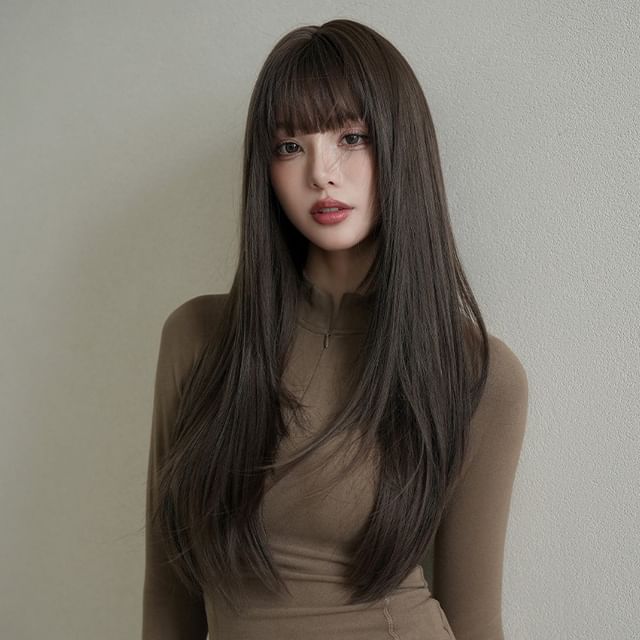 SEVENQ-Long Full Wig - Straight