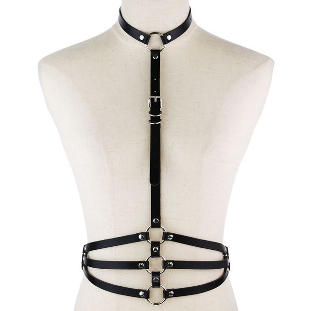 SURELIN - Strappy Faux Leather Body Harness | YesStyle