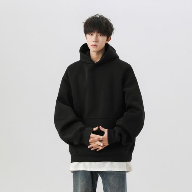 VEAZ-Plain Oversized Hoodie