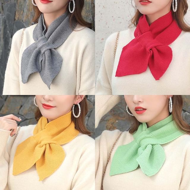 Faiar-Plain Ribbed Scarf