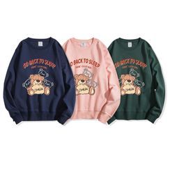 JECKO - 长袖熊印花圆领卫衣 JECKO - 长袖熊印花圆领卫衣