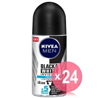 NIVEA - Men Invisible Black & White Fresh Deodorant Roll On (x24) (Bulk Box)
