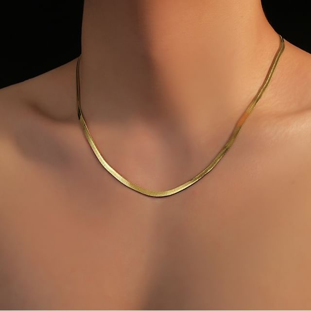 Lilafey-Herringbone Chain Necklace
