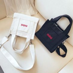 Youme - Lettering Canvas Hand Bag Youme - Lettering Canvas Hand Bag