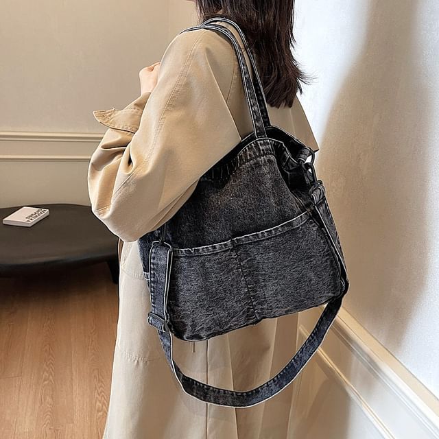 Hikuozy-Denim Tote Bag