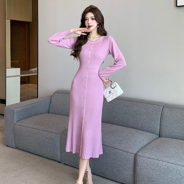 bash long sleeve dress Ba&sh Pierta Midaxi Dress main image 0