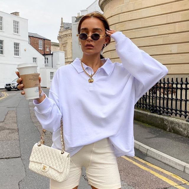 Oversized polo sweatshirt Clearance