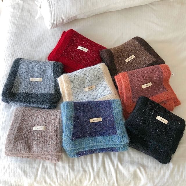 Frior-Chevron Knit Scarf