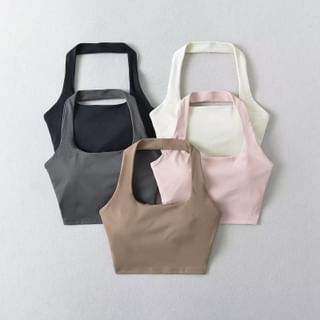 Osion Halter Plain Sports Bra Sale