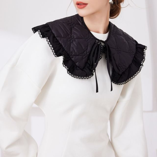 MIOW-Lace Trim Decorative Collar