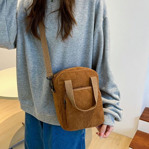 Corduroy crossbody online bag