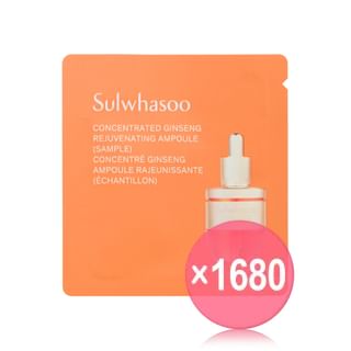 Sulwhasoo - Concentrated Ginseng Rejuvenating Ampoule Sachet (x1680) (Bulk Box)