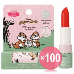 everyBody Labo - Disney Chip n Dale UV Protection Colored Lip Balm SPF 50+ PA++++ (x100) (Bulk Box)
