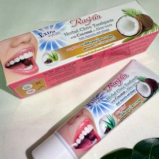 Rasyan - Extra White Herbal Clove Toothpaste with Coconut & Aloe Vera