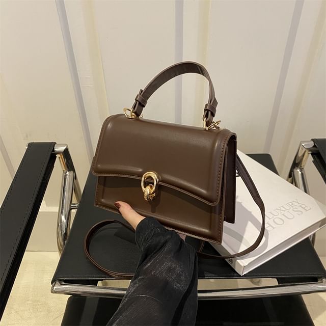 Mulgam-Flap Top Handle Crossbody Bag