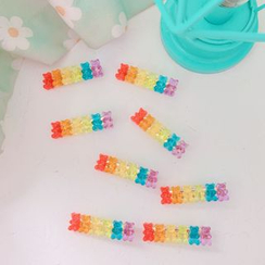 Hello minto - Rainbow Acrylic Gummy Bear Hair Clip Hello minto - Rainbow Acrylic Gummy Bear Hair Clip