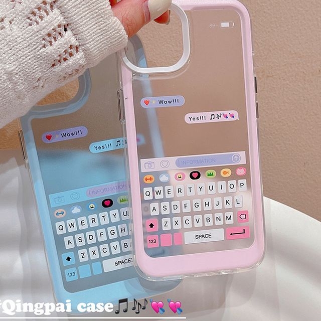 Phone in the Shell - Keyboard Print Phone Case - iPhone 14 Pro Max / 14 Pro / 14 Max / 14 / 13 Pro Max / 13 Pro / 13 / Phone in the Shell - Keyboard Print Phone Case - iPhone 14 Pro Max / 14 Pro / 14 Max / 14 / 13 Pro Max / 13 Pro / 13 /