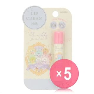 SHOBIDO - San-X Sumikko Gurashi Lip Cream Milk 5pcs Bundle Set