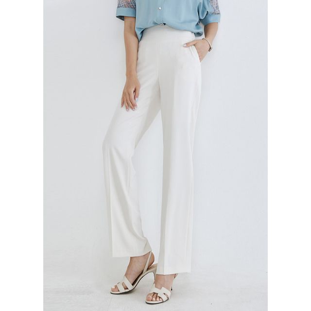 Styleonme HighWaist LooseFit Dress Pants YesStyle