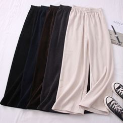 Babique - Corduroy Wide-Leg Pants Babique - Corduroy Wide-Leg Pants