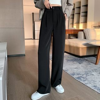 Velero - High Waist Wide Leg Dress Pants | YesStyle