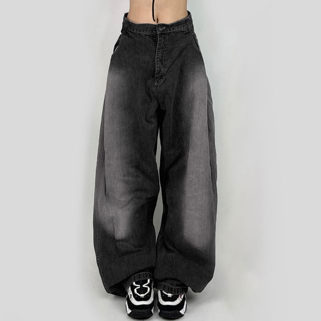 vintage washed denim baggy、黒T まとめ買い Custom Vintage Washed Black Loose Low Rise Jorts Streetwear