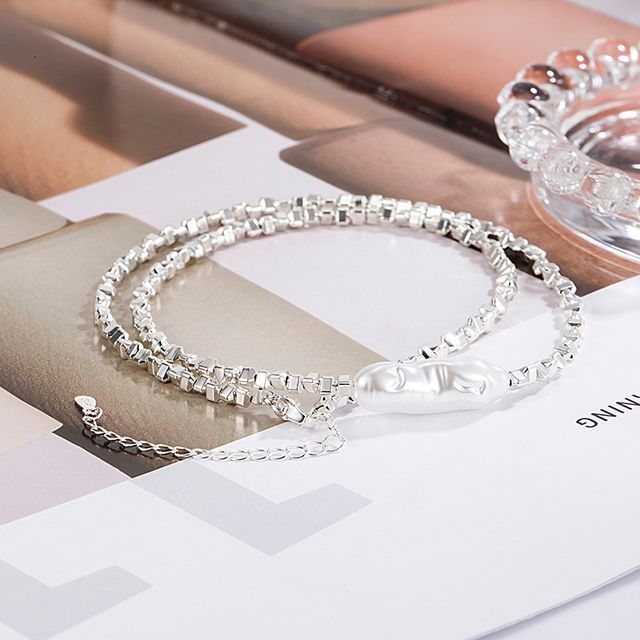 Forainer-Pearl Alloy Choker