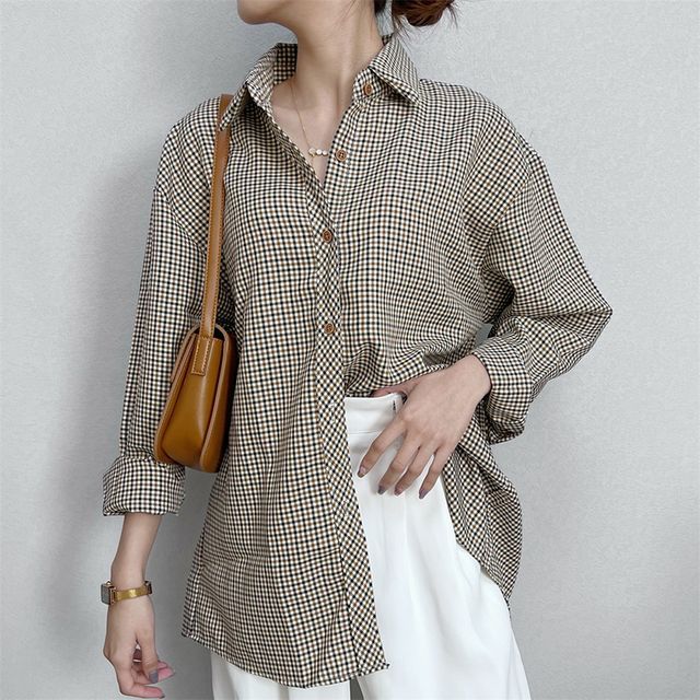 Everose-Plaid Shirt