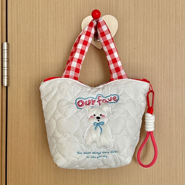 Basaran-Dog Embroidered Handbag