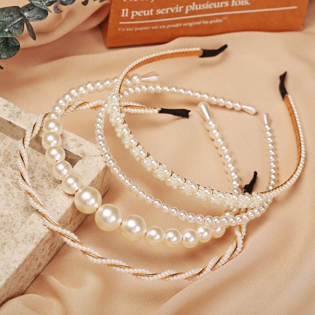 Gemsha-Faux Pearl Headband