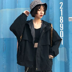 PLANNA - Hooded Cargo Zip Jacket PLANNA - Hooded Cargo Zip Jacket