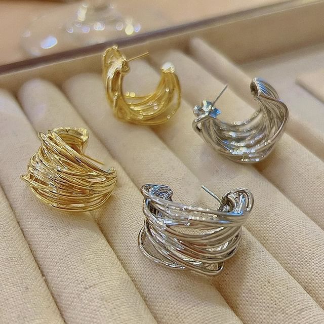 Kayochs-Glossy Open Hoop Earring