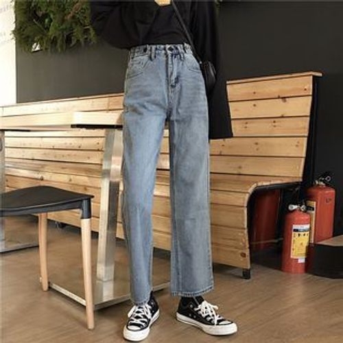 Maisee High Waist Straight Leg Jeans