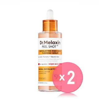 Dr.Melaxin - Peel Shot Exfoliating Kojic Acid Turmeric Serum 2pcs Bundle Set