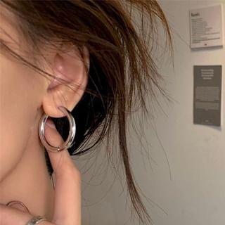 Bolgivy-Polished Alloy Hoop Earring