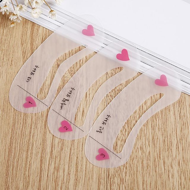 LIMAX Set of 3 Eyebrow Makeup Stencil YesStyle