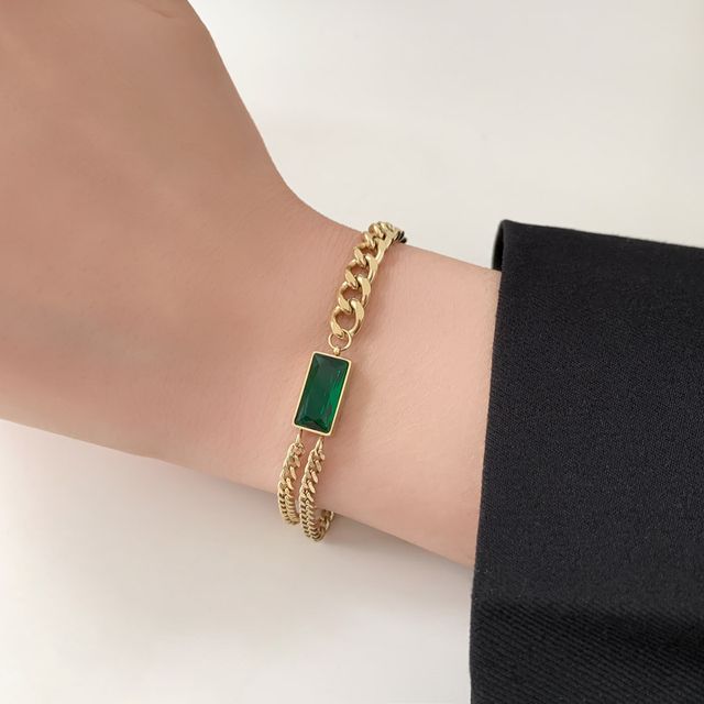 Gaya-Titanium Steel Thick Bracelet
