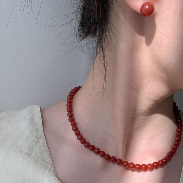 Betsuno-Plain Beaded Necklace