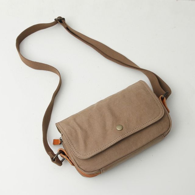 Wavecho Canvas Messenger Bag YesStyle