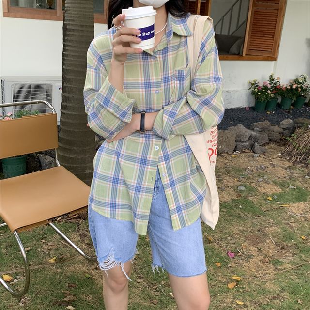 Everose-Plaid Shirt