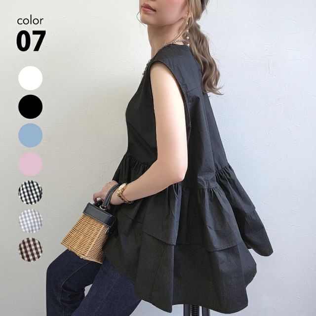 Supernova-Sleeveless Blouse