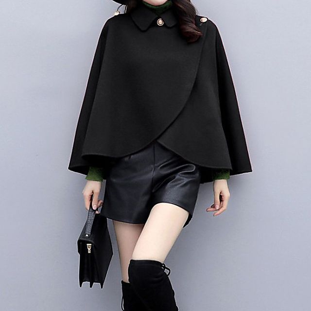 【Eaphi】ASYMMETRY CAPE TRENCH COAT ASYMMETRY CAPE TRENCH COAT