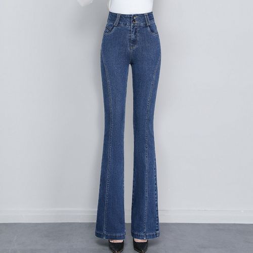 Plus Size High Waisted Bootcut Jeans  Plus Size Boot Cut Jeans Women - Plus  Size - Aliexpress