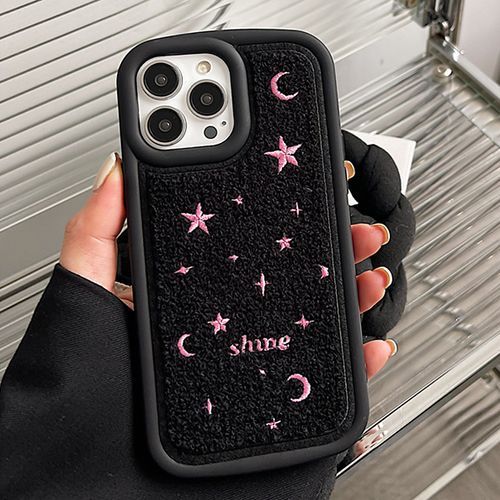 TOLC Moon Star Embroidered Phone Case iPhone 14 Pro Max 14