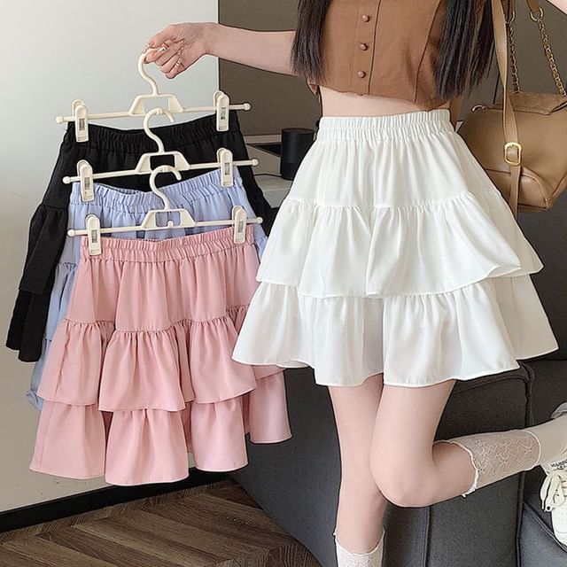 [ASIFCALIE] SHIRRING RUFFLE LACE MINI SKIRT /追跡付 Amazon.com: Harajuku Dark Style Mini lace Stitching Pleated
