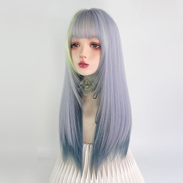 Jellyfish-Long Full Wig - Straight Highlight