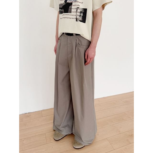 citybae-Pleated Wide-Leg Pants