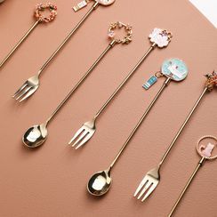 Chrysalis - Stainless Steel Dessert Fork / Spoon (various designs)