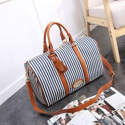 Annmuu - Pinstripe Travel Carryall Bag Annmuu - Pinstripe Travel Carryall Bag