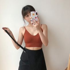 CaraMelody - V-Neck Cropped Camisole Top CaraMelody - V-Neck Cropped Camisole Top